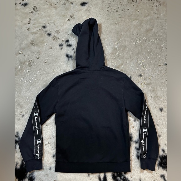 Champion Kid's Youth Black Full Zip Hooded Jacket Size Medium 9/10 - Picture 6 of 7